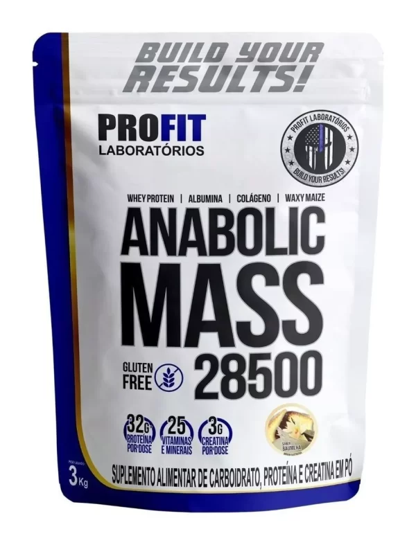 Hipercalórico Anabolic Mass 28500 - 3kg - Profit Labs